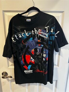 Vintage Mark Martin Valvoline Racing T Shirt XL Tultex NASCAR Tee